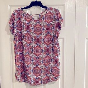 LOFT Floral Blouse - XL